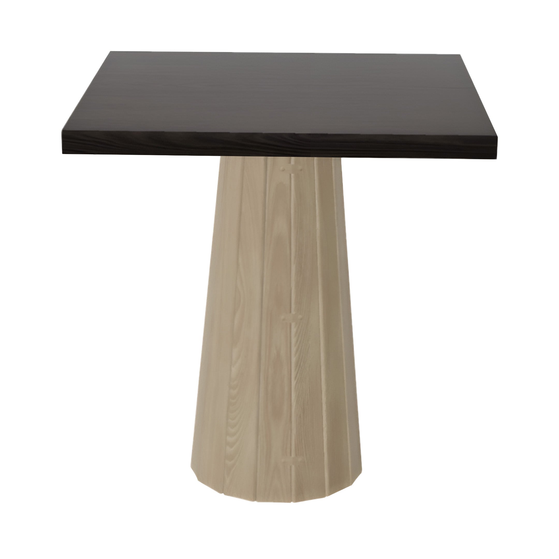 Container Square Table: Small + Bodhi Cover + Wenge Stained + White Wash