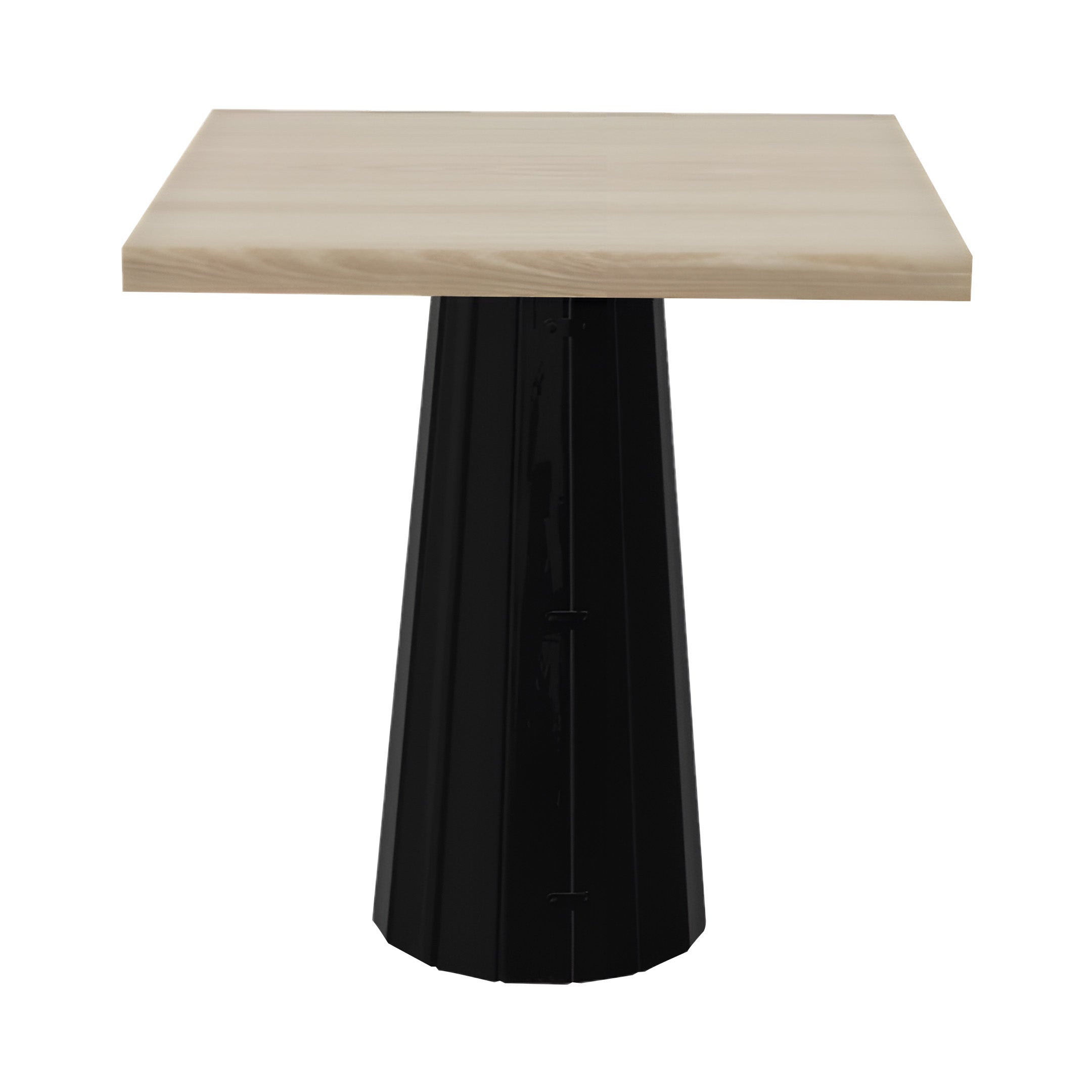 Container Square Table: Small + Bodhi Cover + White Wash Stained + Black