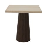 Container Square Table: Small + Bodhi Cover + White Wash Stained + Cinnamon