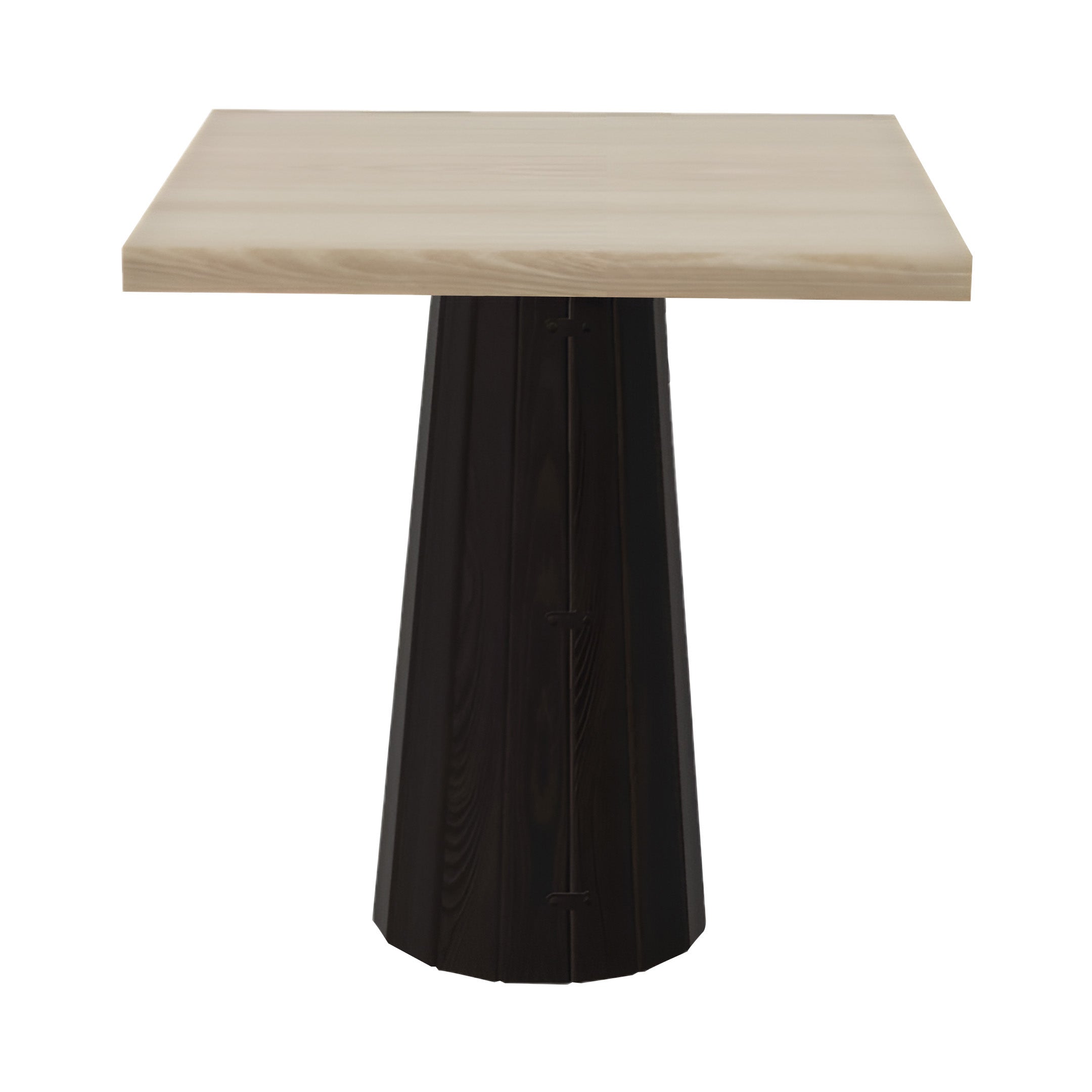 Container Square Table: Small + Bodhi Cover + White Wash Stained + Wenge