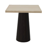 Container Square Table: Small + Bodhi Cover + White Wash Stained + Wenge