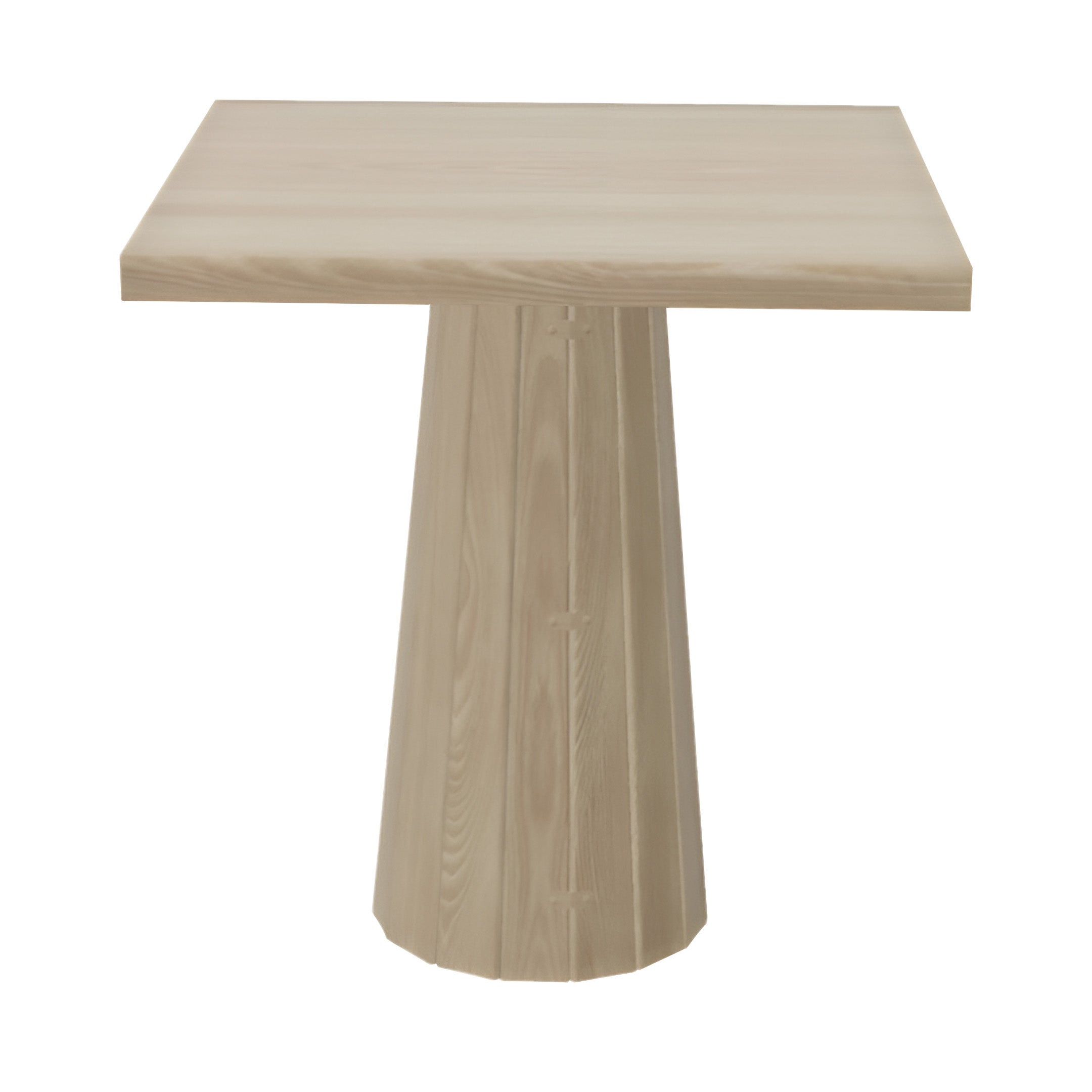 Container Square Table: Small + Bodhi Cover + White Wash Stained + White Wash