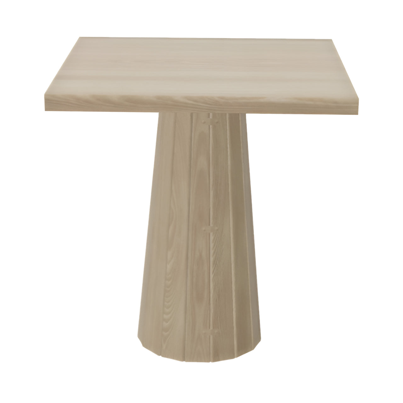 Container Square Table: Small + Bodhi Cover + White Wash Stained + White Wash