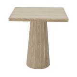 Container Square Table: Small + Bodhi Cover + White Wash Stained + White Wash