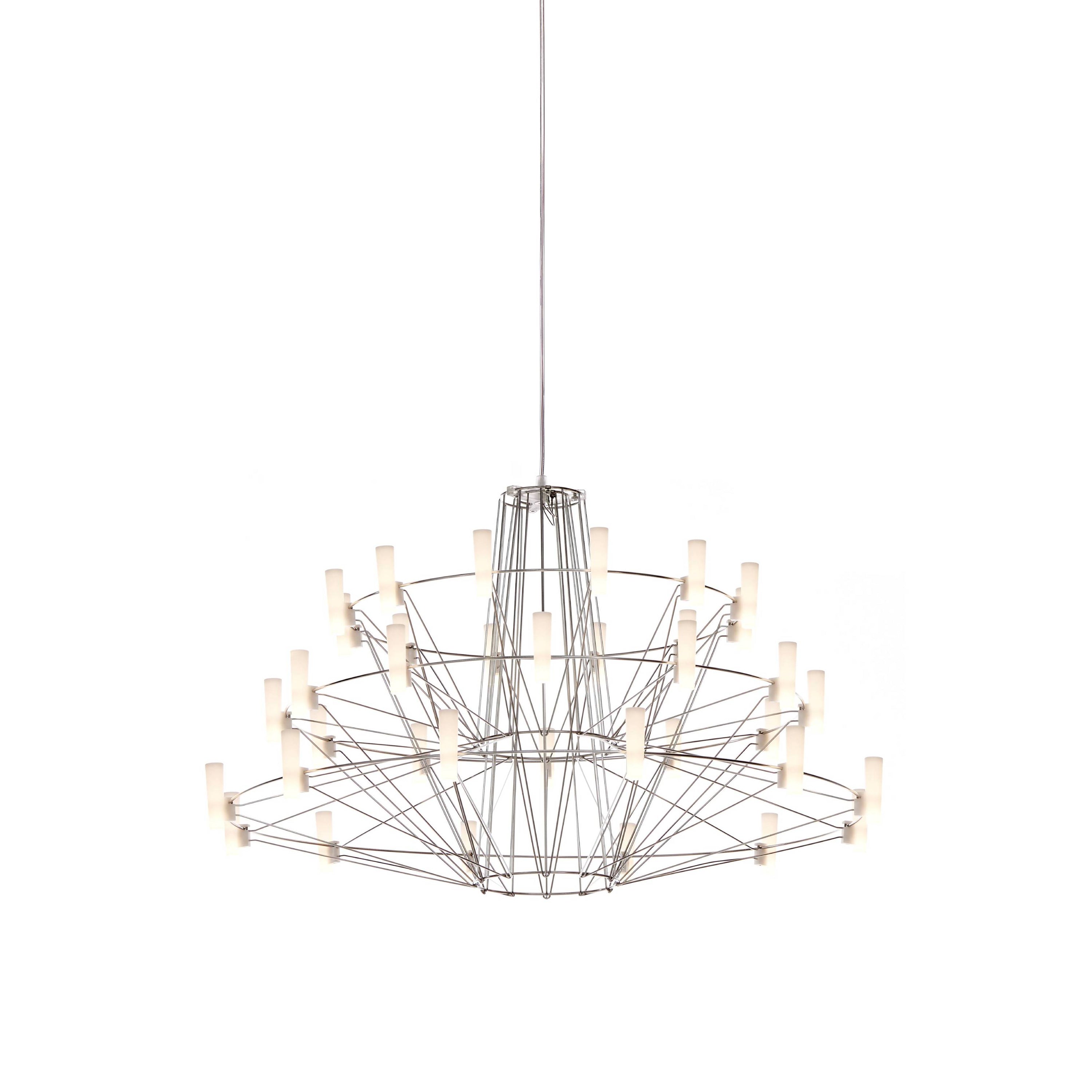 Coppélia Suspension Lamp: Small + Stainless Steel