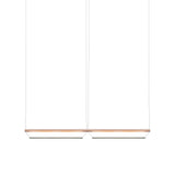 Tier 100 Horizontal Pendant Light: 2H + Anodized Copper + Emerald 