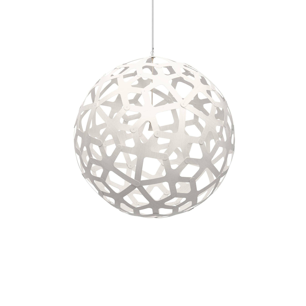 Coral Pendant Light: Extra Large + White + White