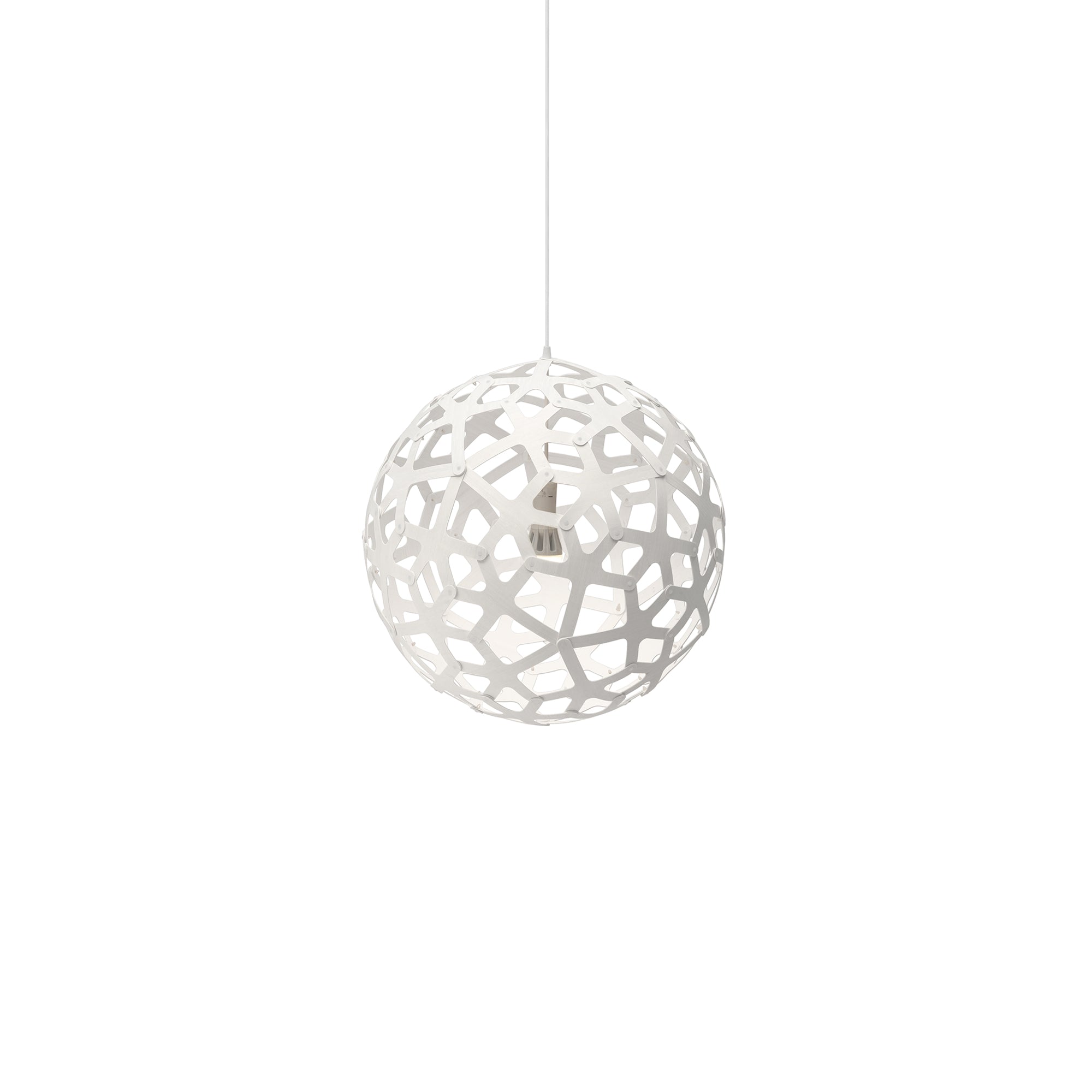 Coral Pendant Light: Small + White + White
