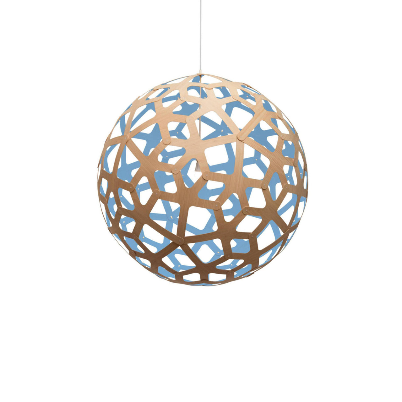 Coral Pendant Light: XX Large + Bamboo + Blue + White