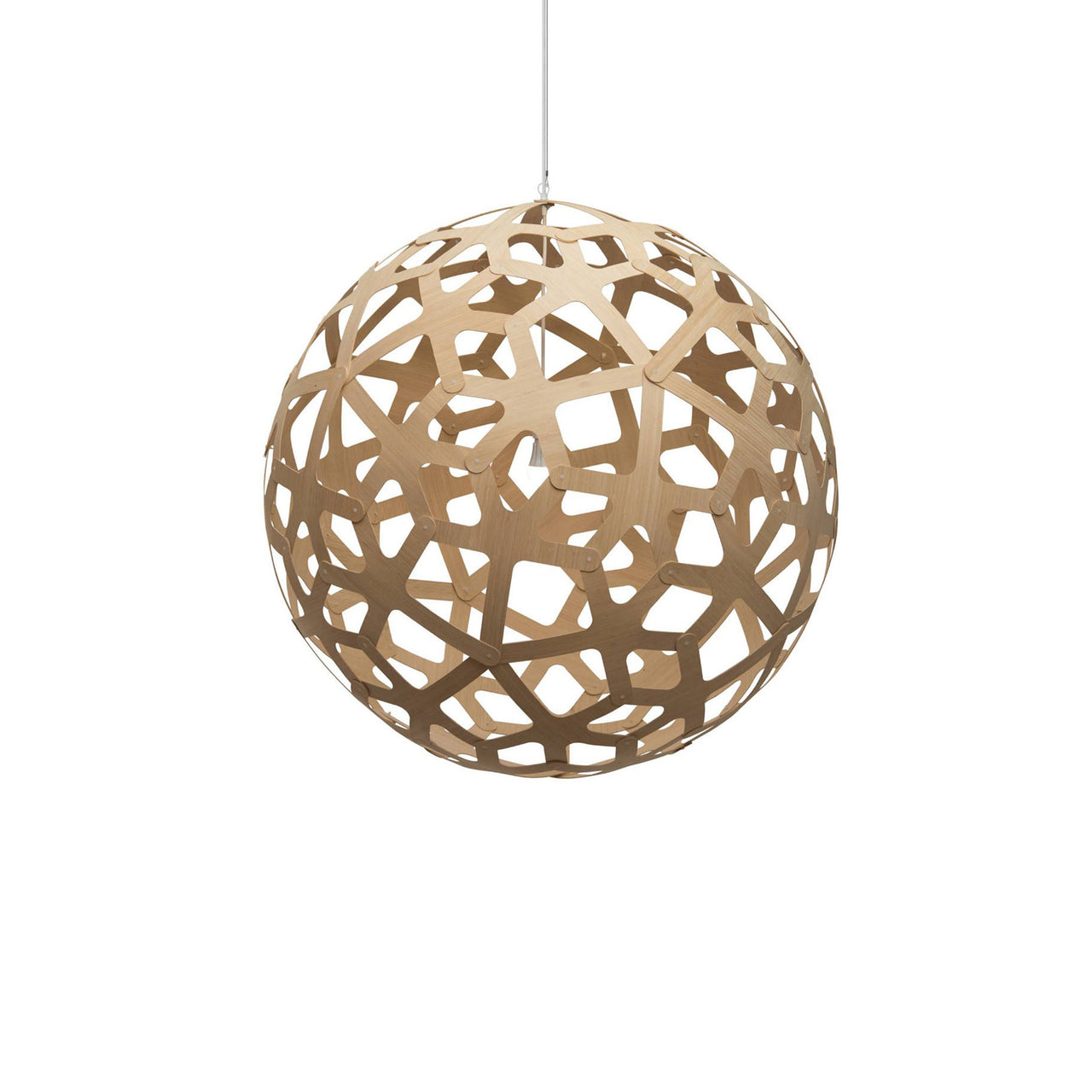 Coral Pendant Light: XX Large + Bamboo + White