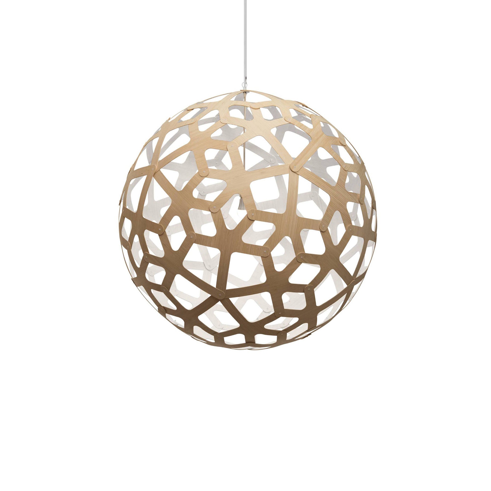 Coral Pendant Light: XX Large + Bamboo + White + White