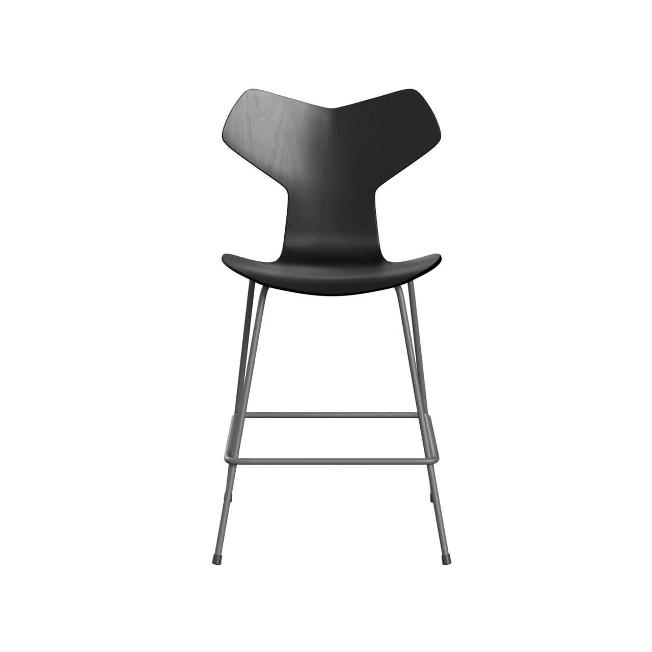 Grand Prix Bar + Counter Stool: Counter + Black Lacquered Veneer