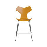 Grand Prix Bar + Counter Stool: Counter + Burnt Yellow Lacquered Veneer