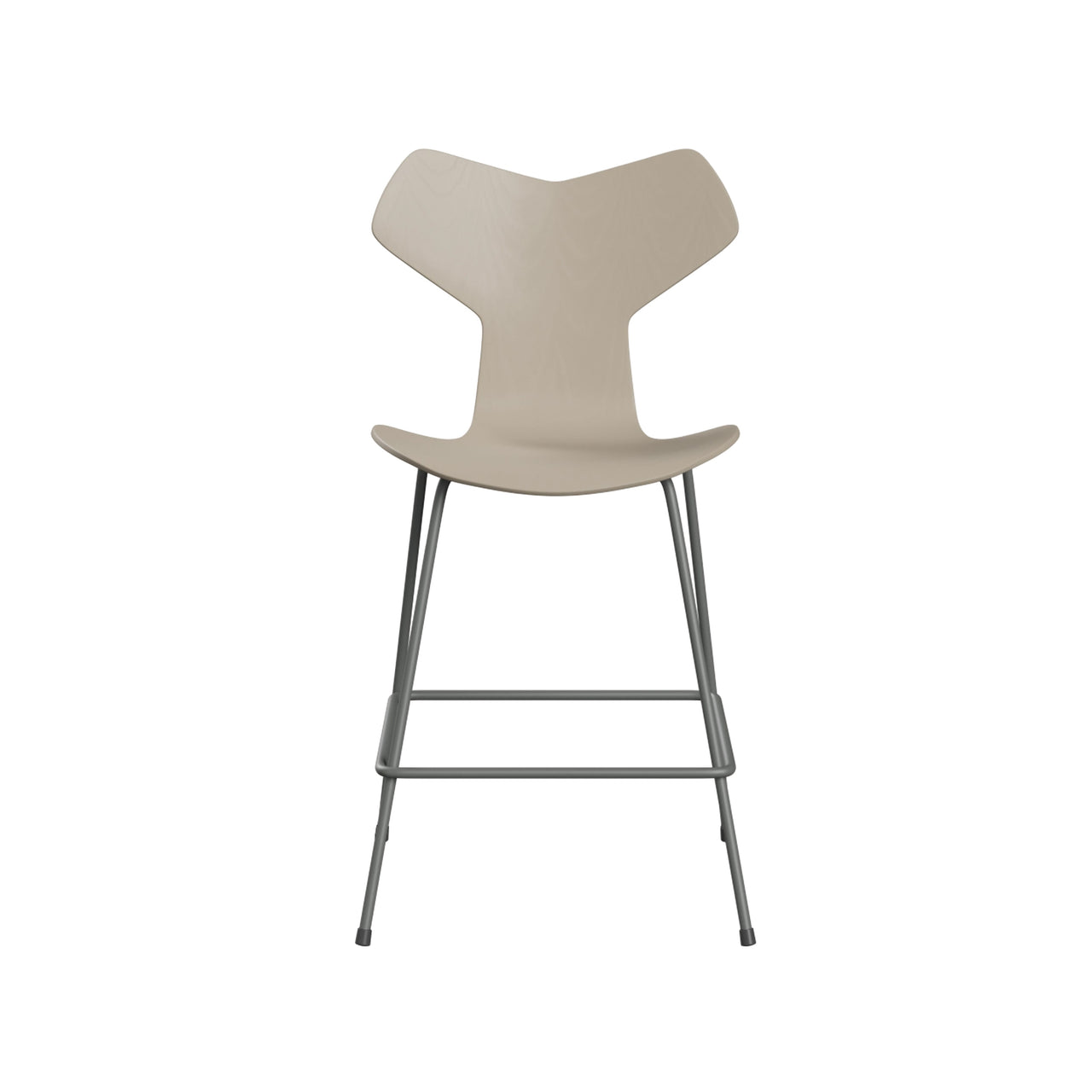 Grand Prix Bar + Counter Stool: Counter + Light Beige Lacquered Veneer