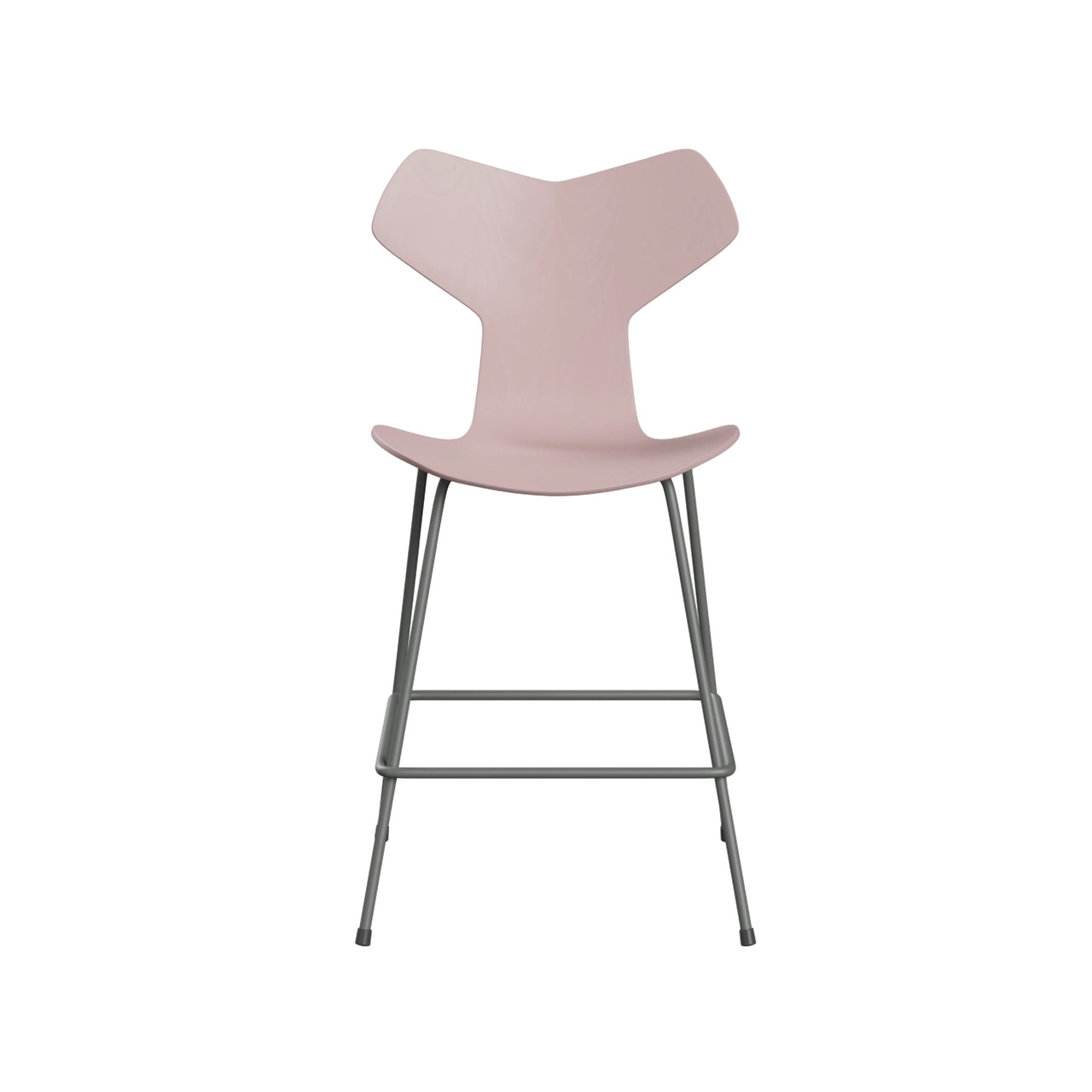 Grand Prix Bar + Counter Stool: Counter + Pale Rose Lacquered Veneer