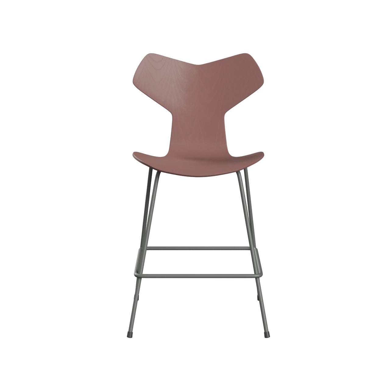 Grand Prix Bar + Counter Stool: Counter + Wild Rose Lacquered Veneer