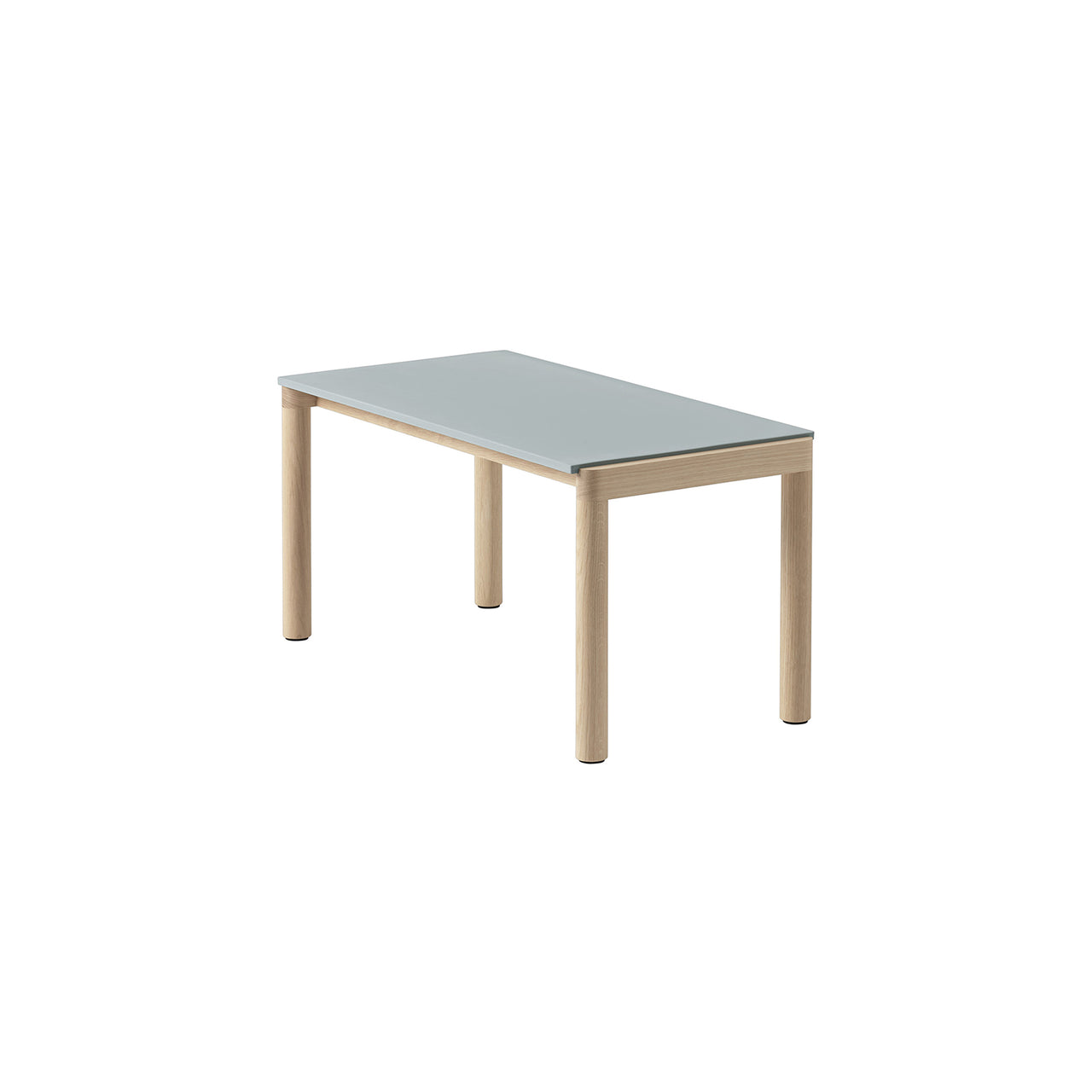 Couple Coffee Table: 1 Plain + Pale Blue + Oak