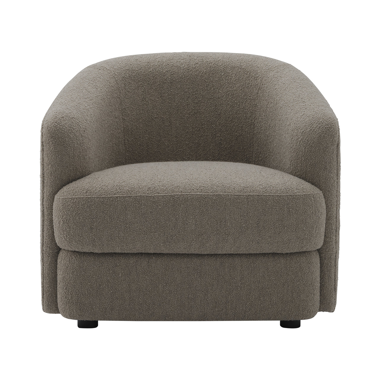 Covent Lounge Chair: Upholstered + Barnum Dark Taupe 10
