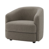 Covent Lounge Chair: Upholstered + Barnum Dark Taupe 10