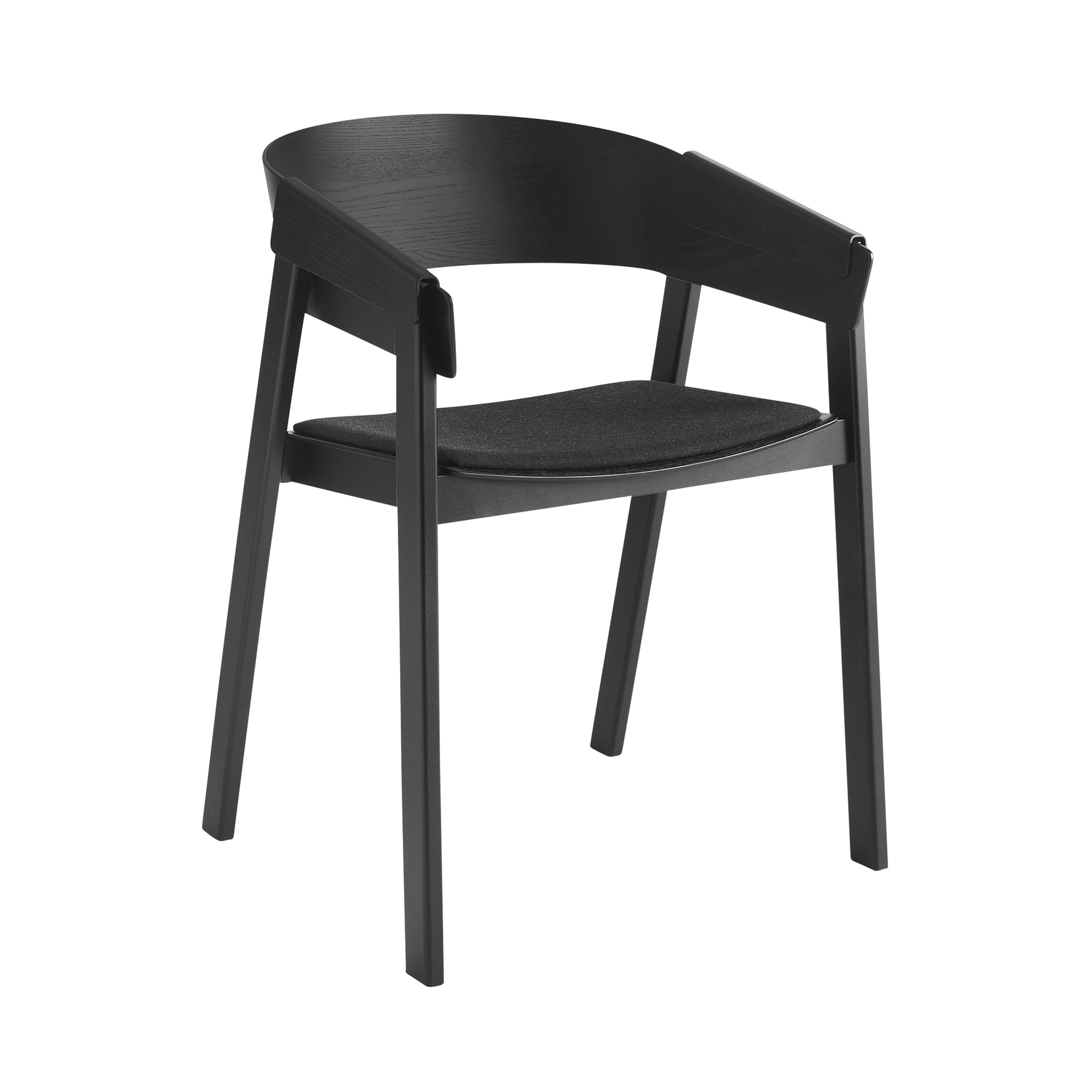 Cover Armchair: Upholstered + Black