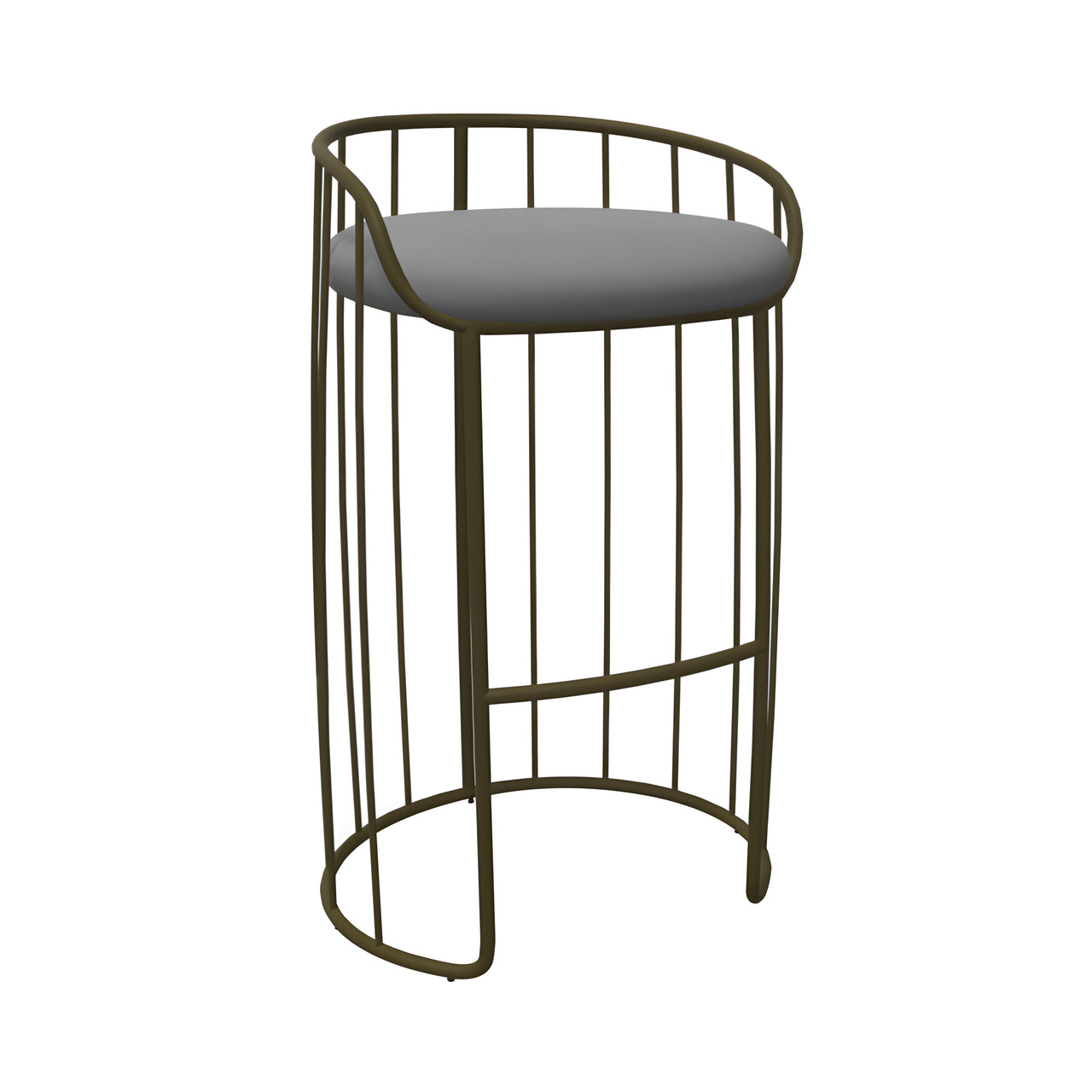 Tonella Bar + Counter Stool: Bar + Curry Matt Lacquered