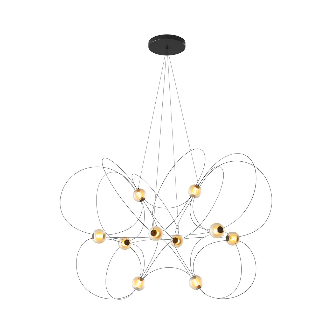 Munari 10 Pendant Lamp: Black