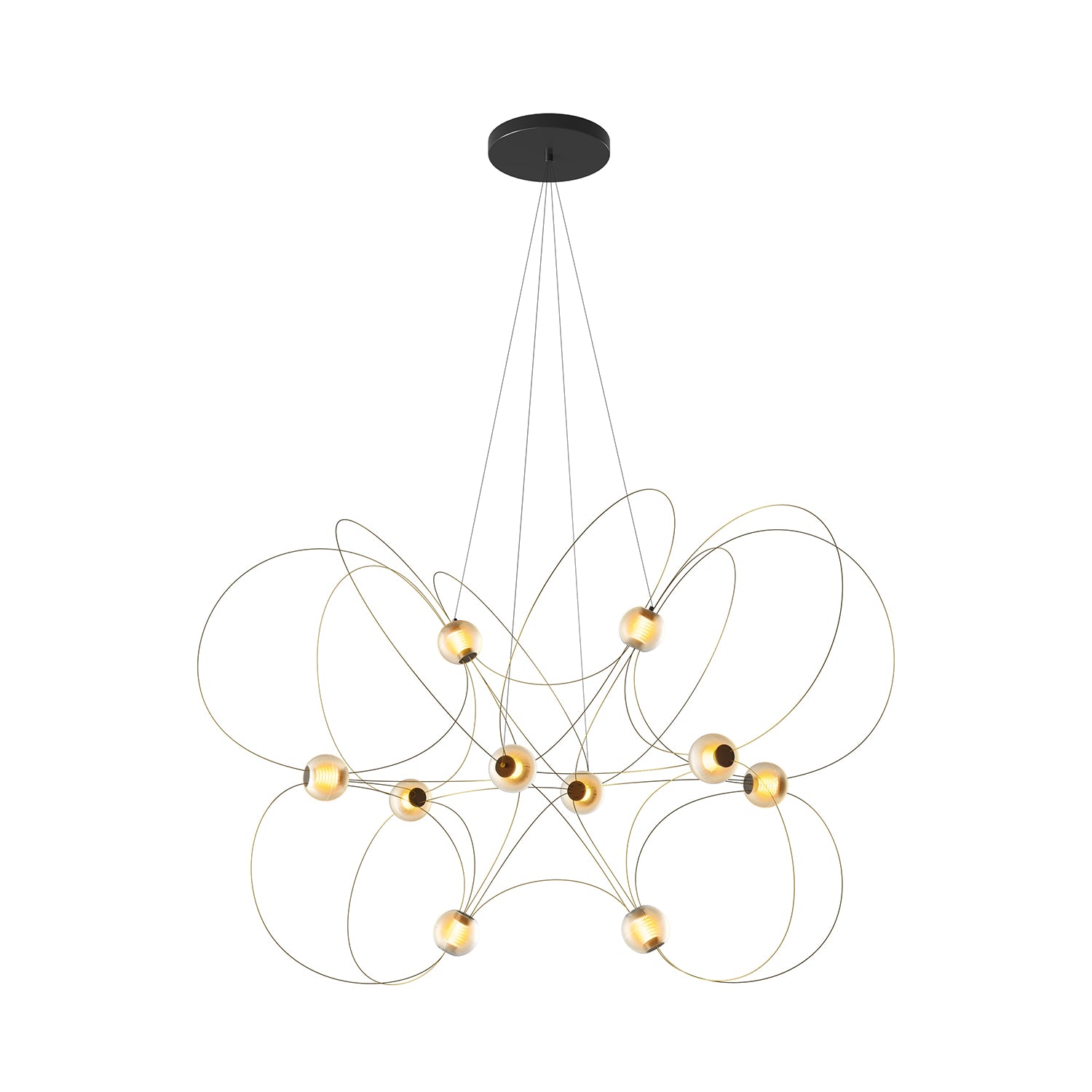 Munari 10 Pendant Lamp: Gold