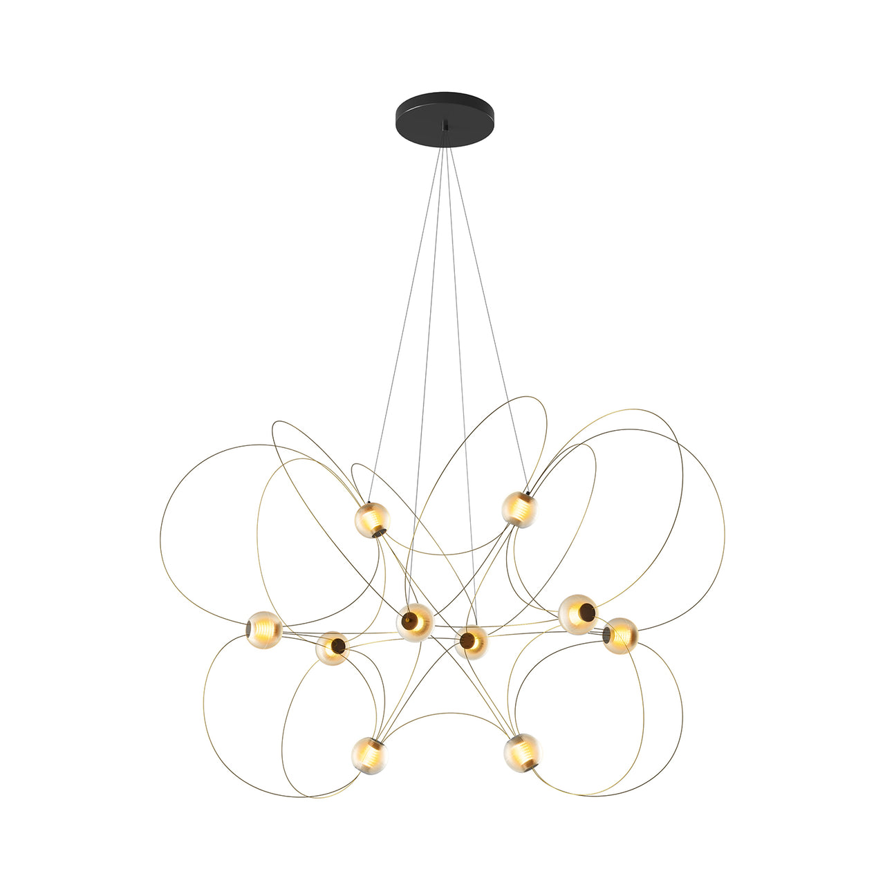 Munari 10 Pendant Lamp: Gold