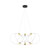 Munari 6 Pendant Lamp: Black