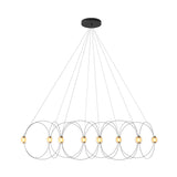 Munari 8 Pendant Lamp: Black