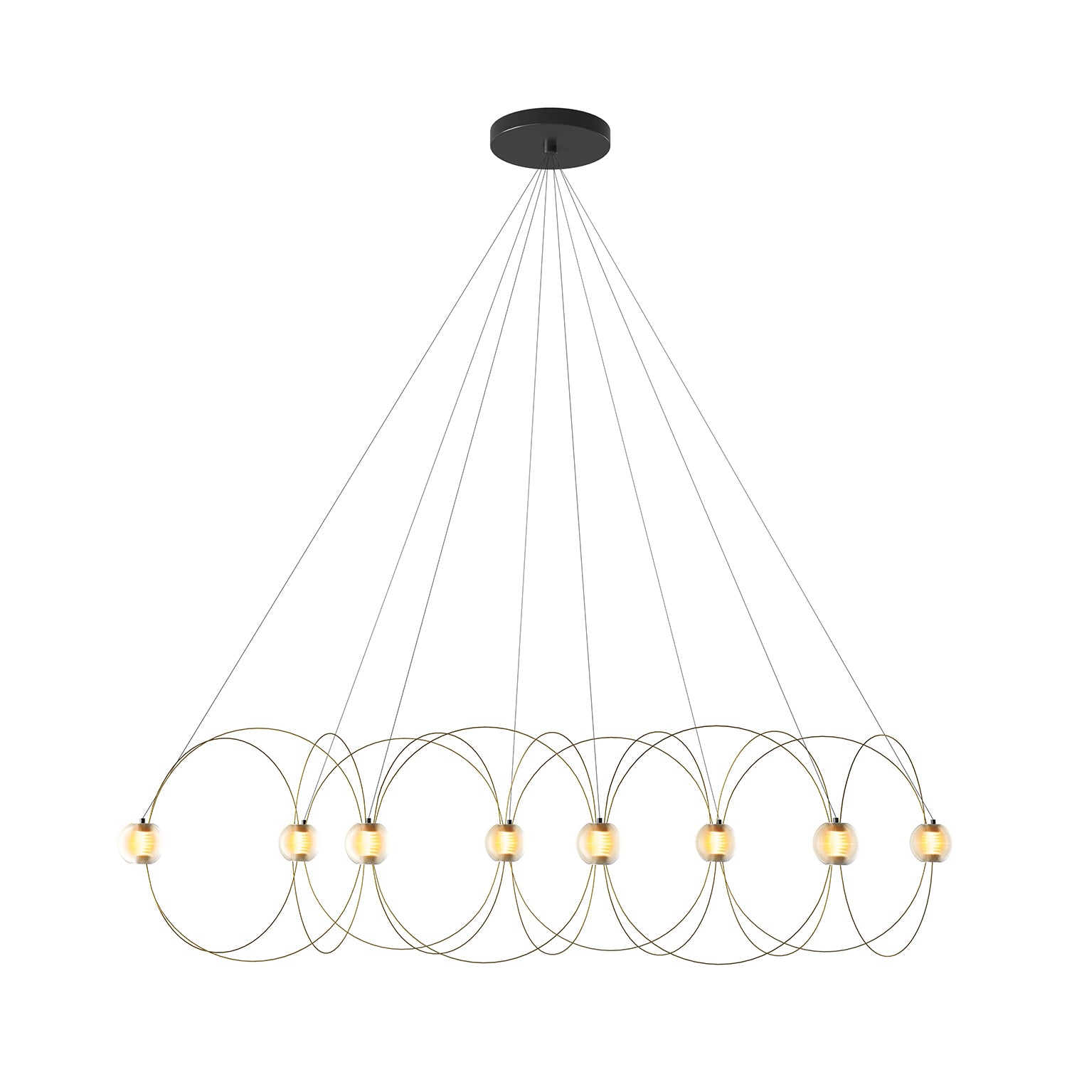 Munari 8 Pendant Lamp: Gold
