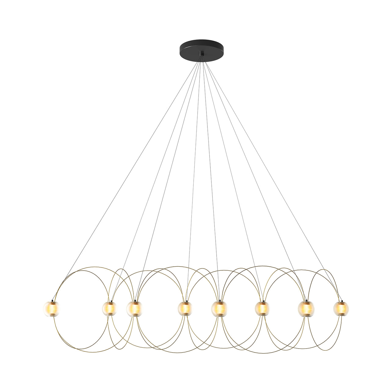 Munari 8 Pendant Lamp: Gold