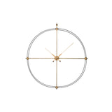 Delmori Premium Wall Clock: Black Fiberglass + Oak