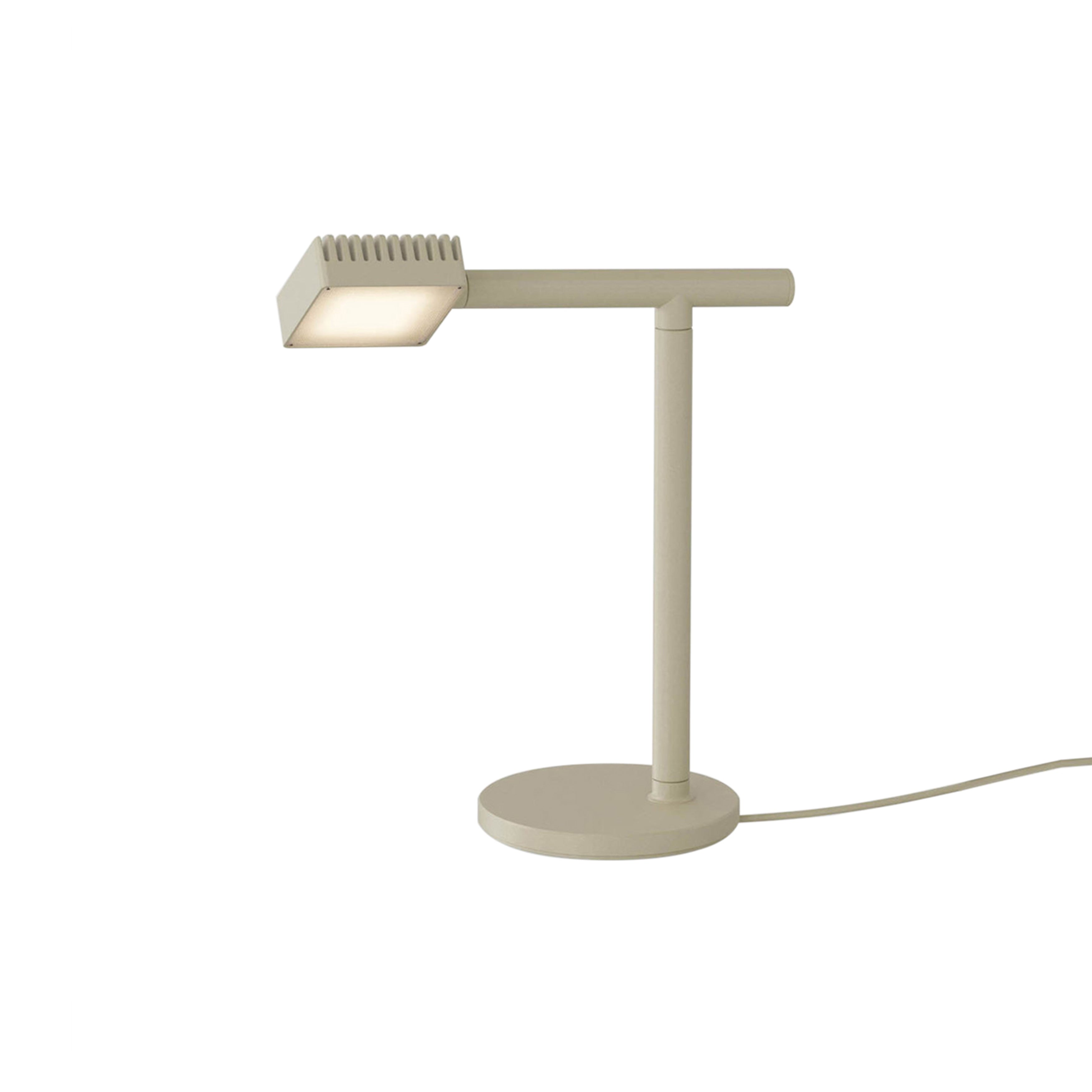 Dorval 02 Table Lamp: Beige + Beige