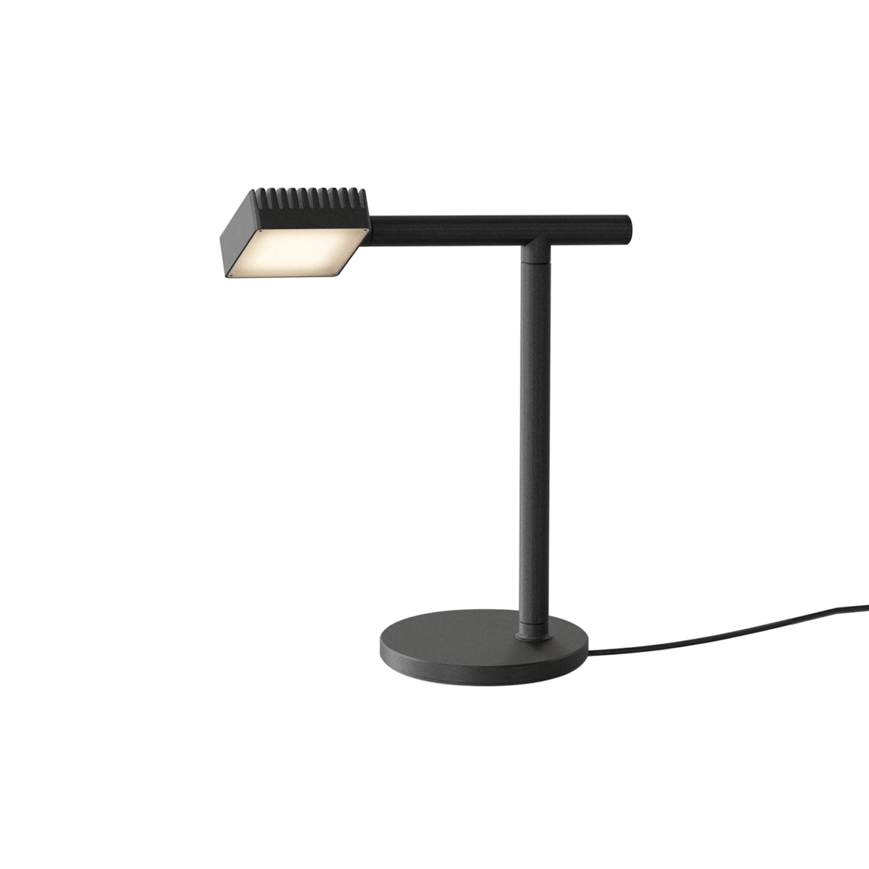 Dorval 02 Table Lamp: Black + Black