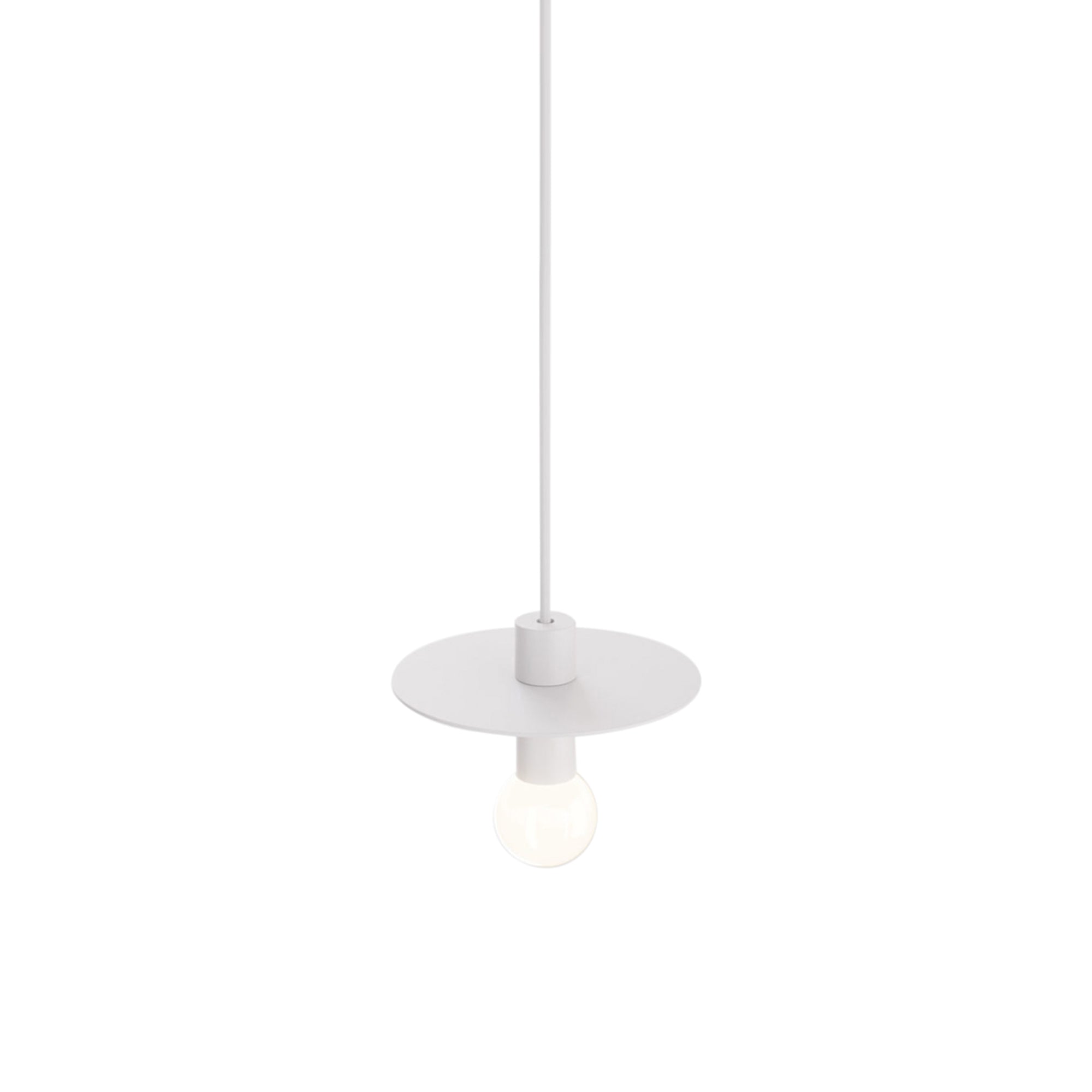 Dot Suspension Lamp: White + White