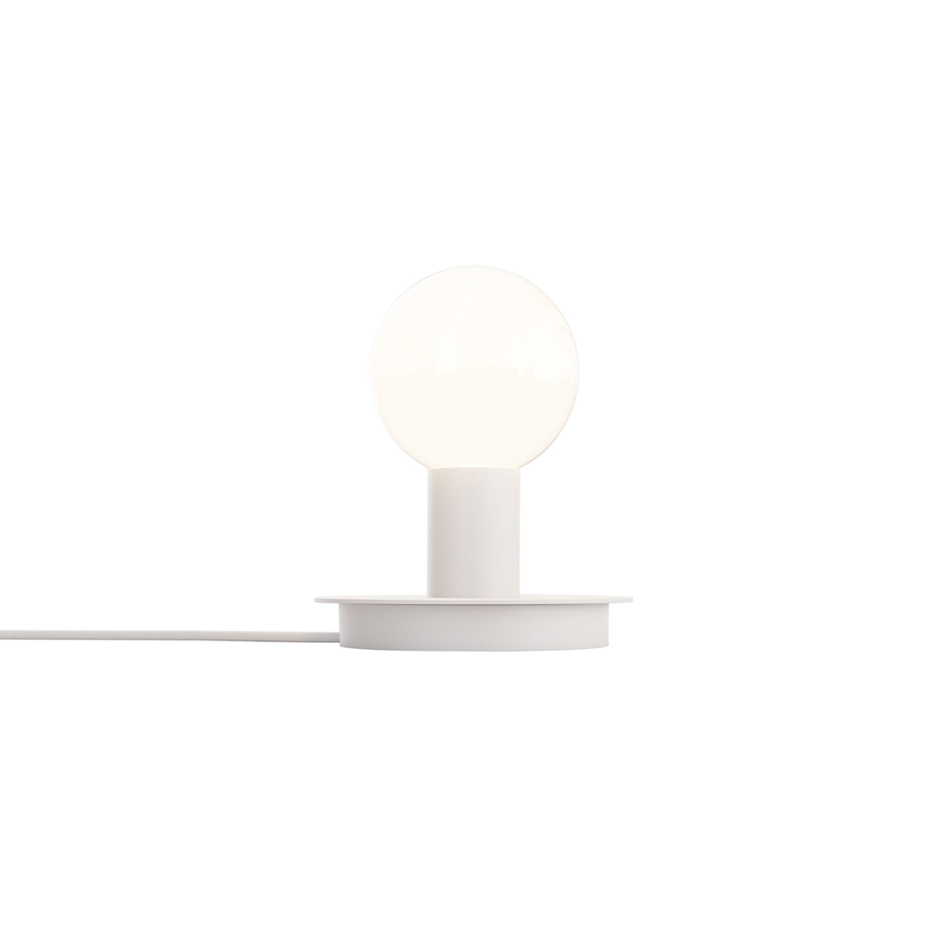 Dot Table Lamp: White + White