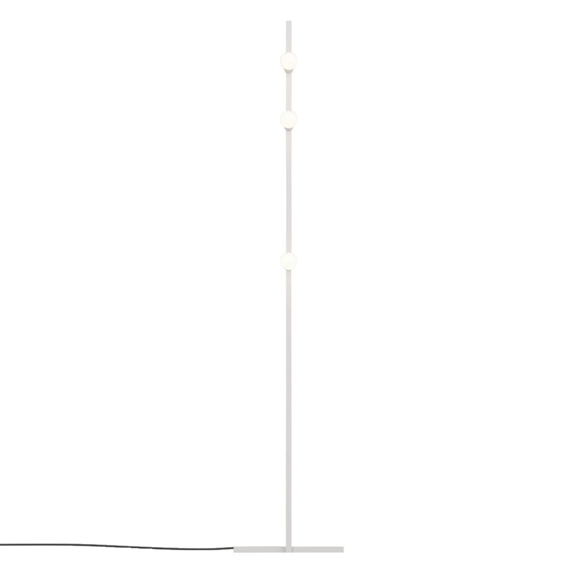 Dot Line Floor Lamp: White + Black