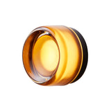 Dimple IP65 Sconce: Amber Glass + Black Anodized