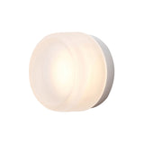 Dimple IP65 Sconce: Frosted Glass + Natural Anodized