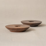 Dish Candlestick Holder Pair