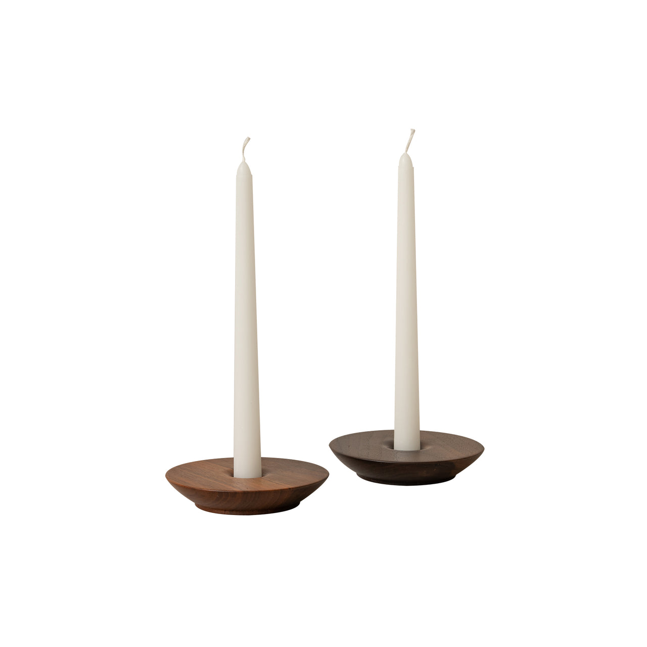 Dish Candlestick Holder Pair