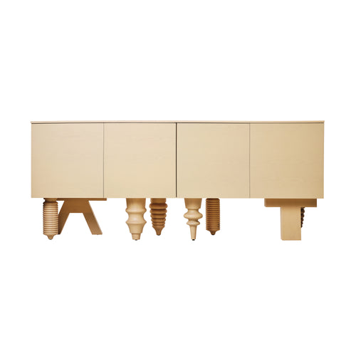Multileg Cabinet: Egg Yolk Ash + Configuration 4