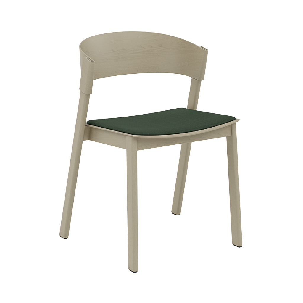 Cover Side Chair: Upholstered + Dark Beige