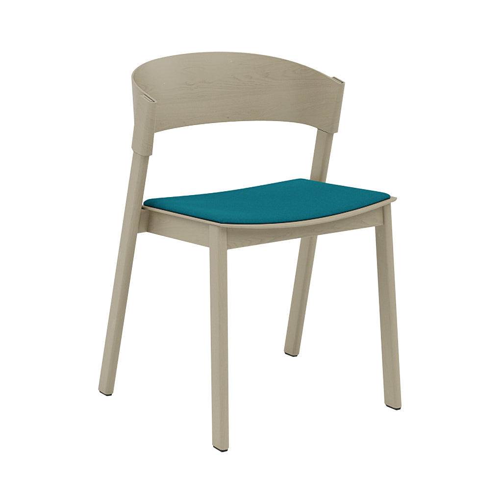 Cover Side Chair: Upholstered + Dark Beige