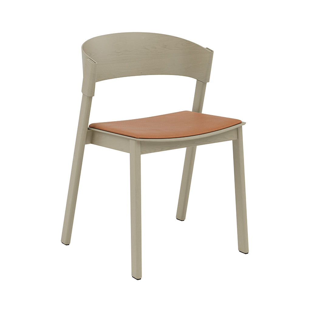 Cover Side Chair: Upholstered + Dark Beige