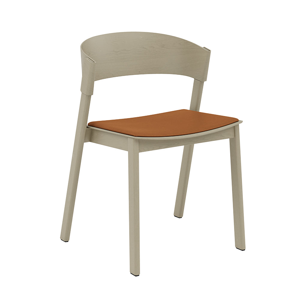 Cover Side Chair: Upholstered + Dark Beige