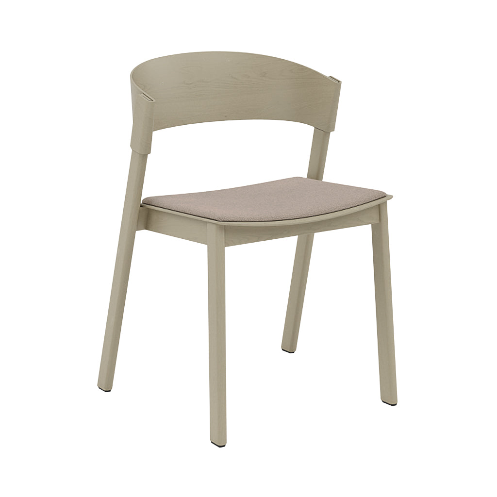 Cover Side Chair: Upholstered + Dark Beige