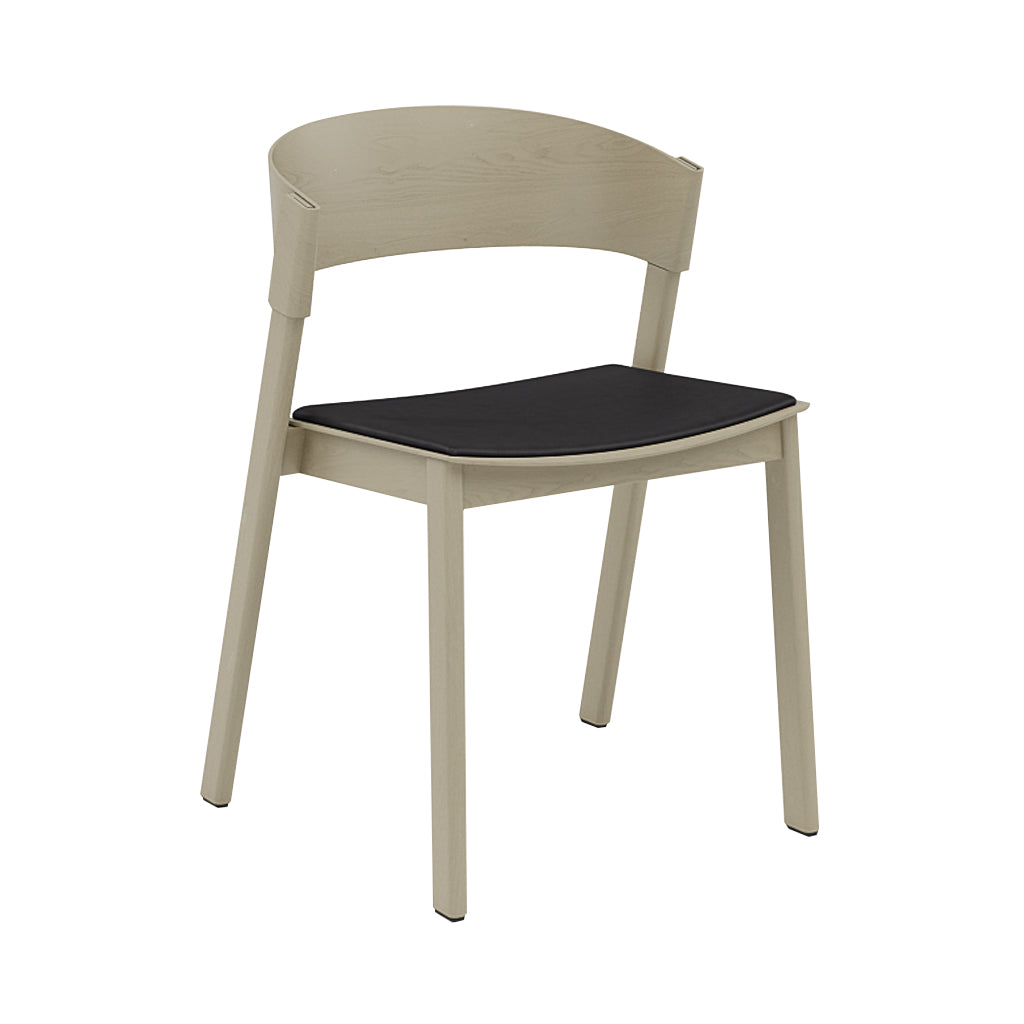 Cover Side Chair: Upholstered + Dark Beige