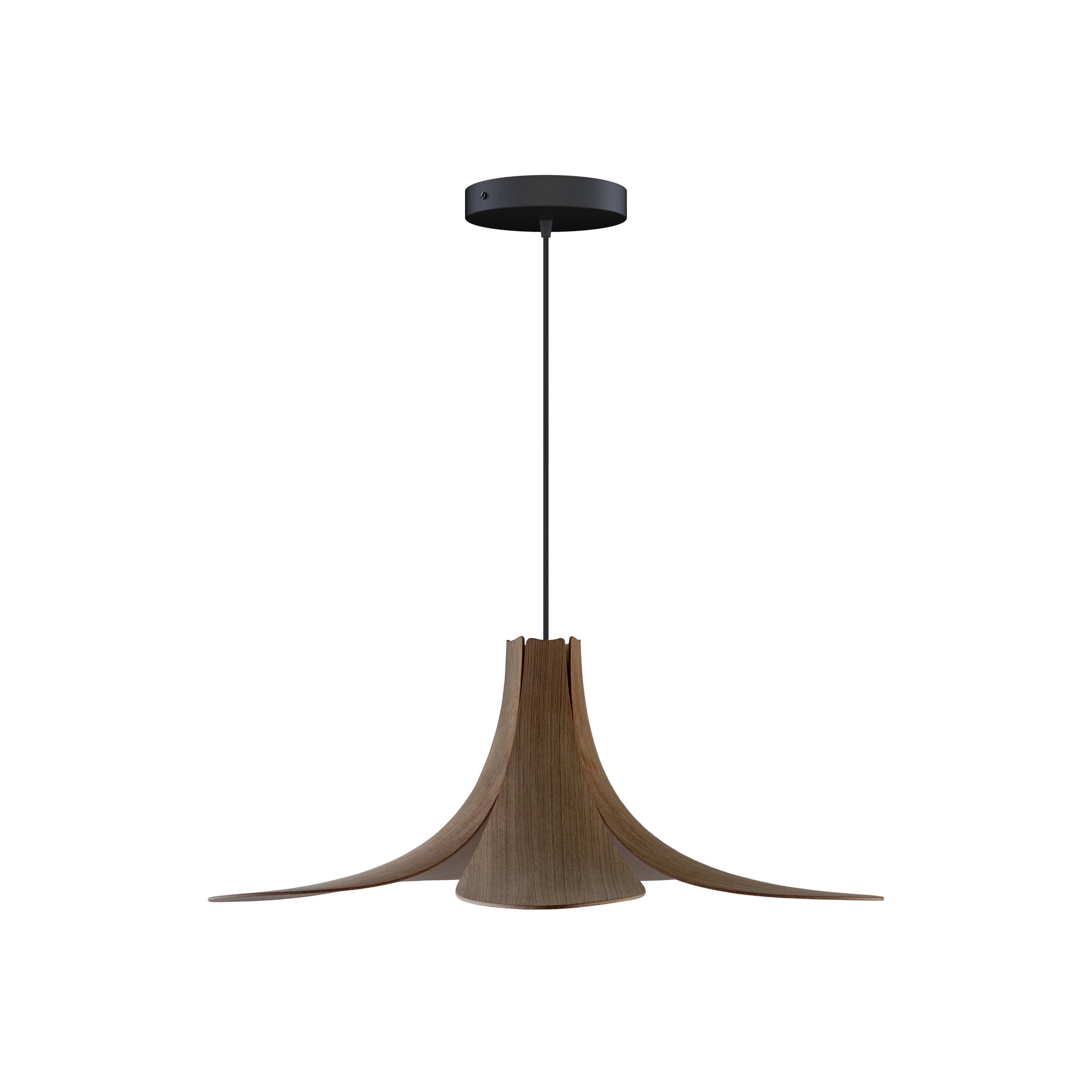 Jazz Pendant: Dark Oak + Black + Canopy